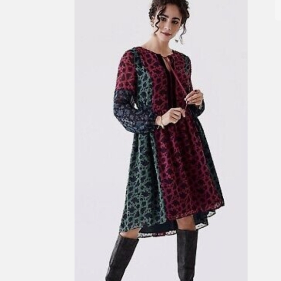 NEW Matilda Jane A LITTLE PARTY Dress Hi Lo Swiss Dot Ties Size M Medium - Picture 1 of 12